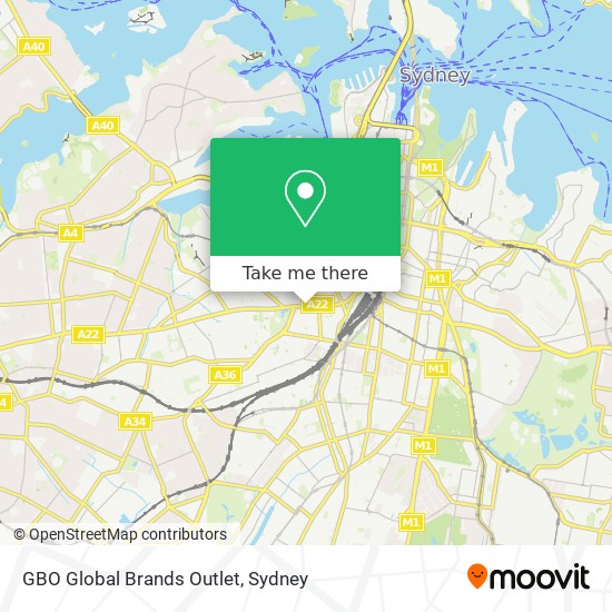 GBO Global Brands Outlet map