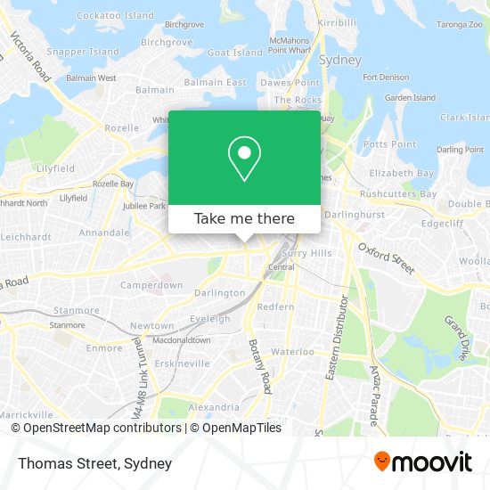 Thomas Street map