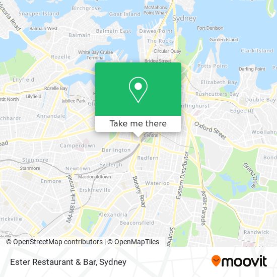How to get to Ester Restaurant & Bar in Chippendale by Bus or Train?