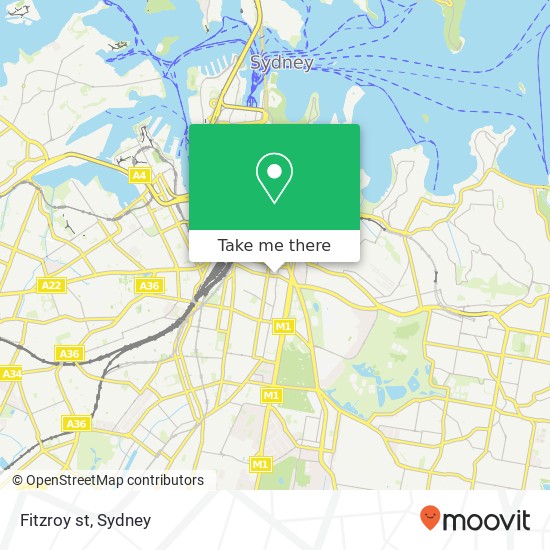 Mapa Fitzroy st