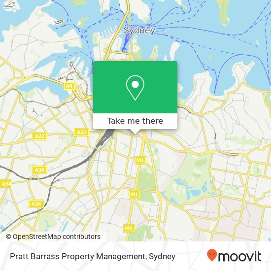 Pratt Barrass Property Management map