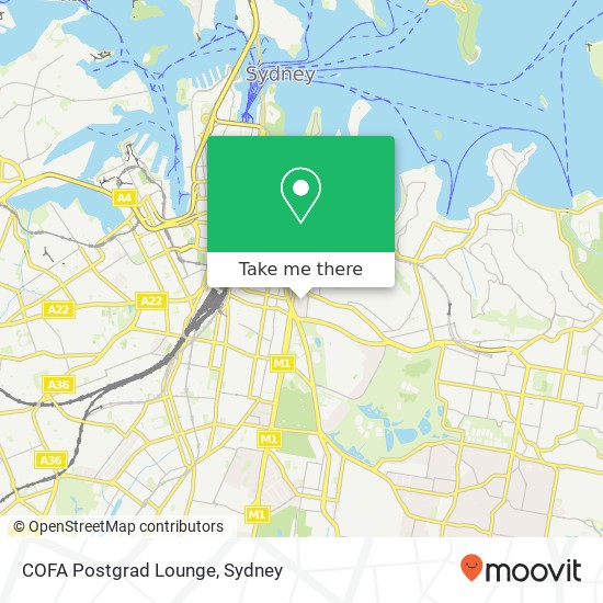 COFA Postgrad Lounge map