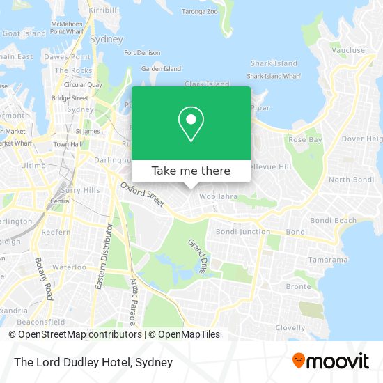 The Lord Dudley Hotel map