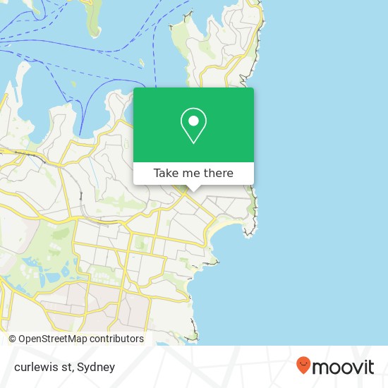 curlewis st map