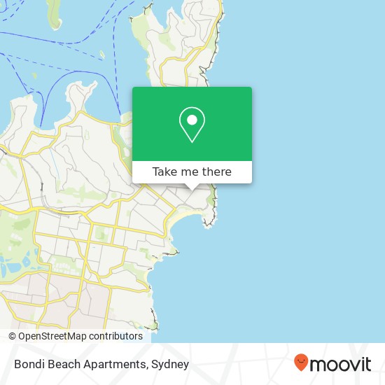 Bondi Beach Apartments map