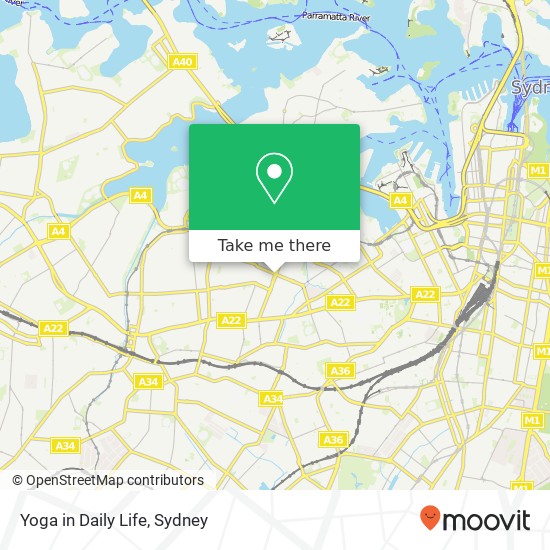 Yoga in Daily Life map