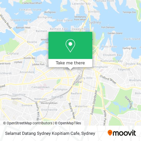 Selamat Datang Sydney Kopitiam Cafe map