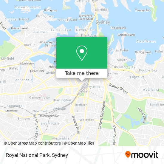 Royal National Park map