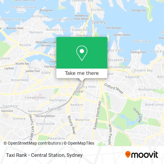 Taxi Rank - Central Station map
