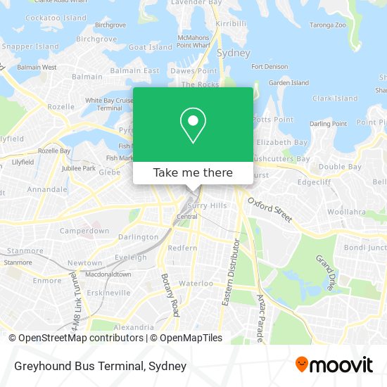 Greyhound Bus Terminal map
