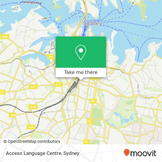 Access Language Centre map