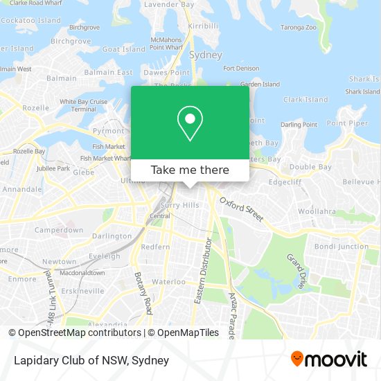 Lapidary Club of NSW map