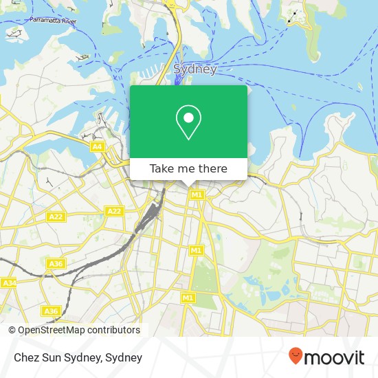 Chez Sun Sydney map