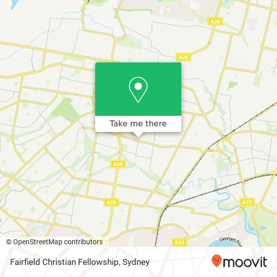 Mapa Fairfield Christian Fellowship