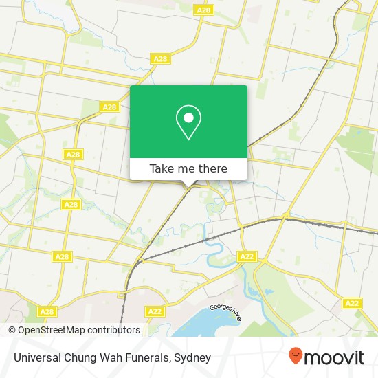 Universal Chung Wah Funerals map