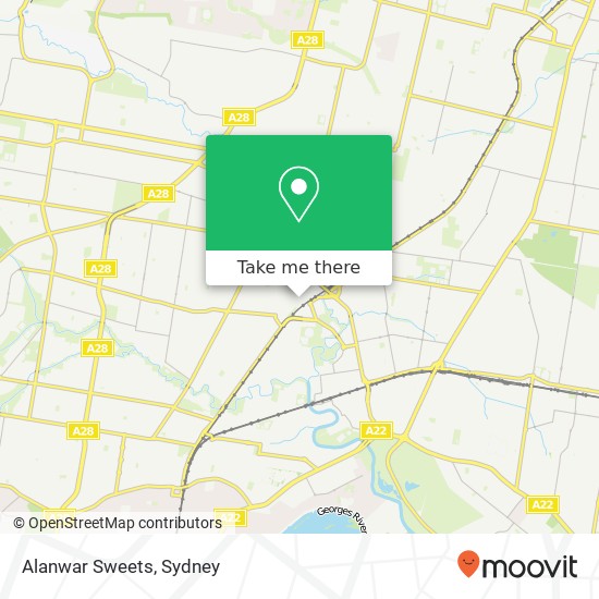 Alanwar Sweets map