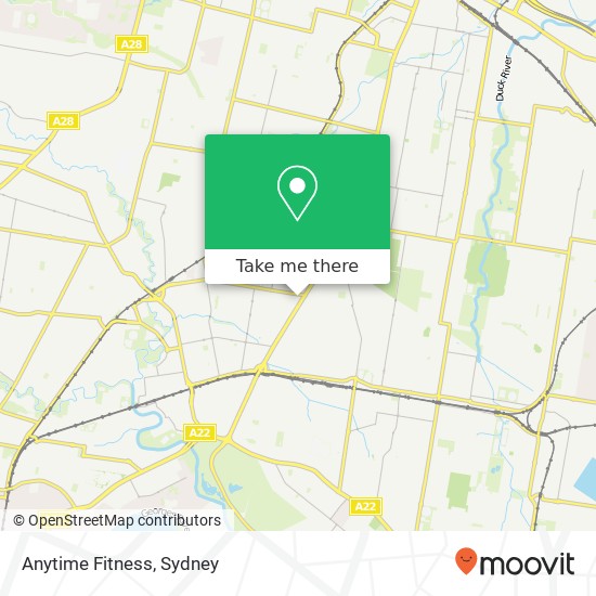 Anytime Fitness map