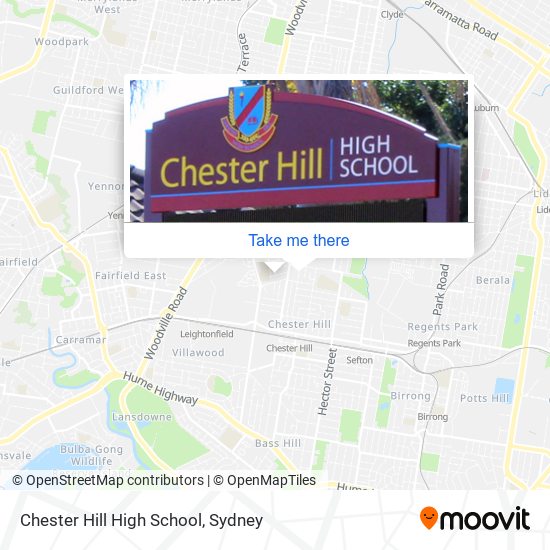 Chester Hill High School map