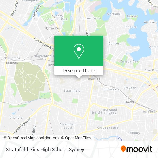 Strathfield Girls High School map