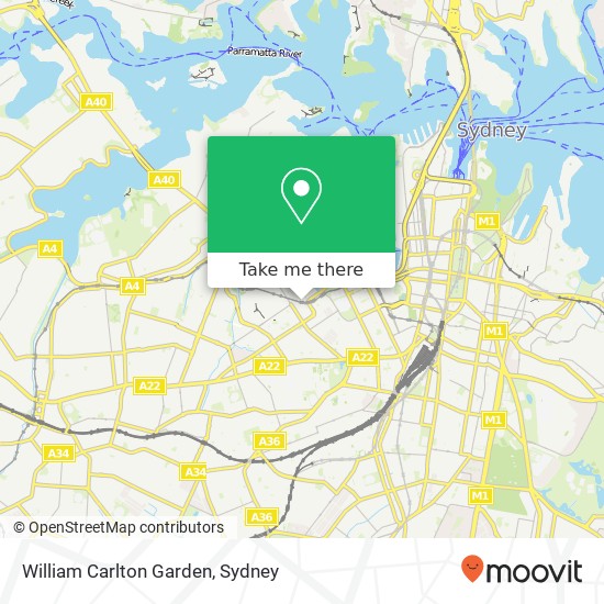 Mapa William Carlton Garden