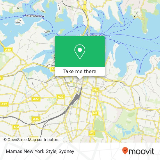 Mamas New York Style map