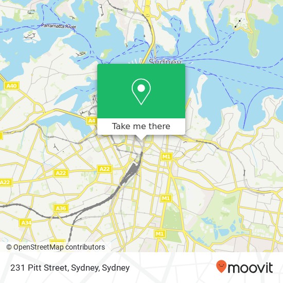 231 Pitt Street, Sydney map