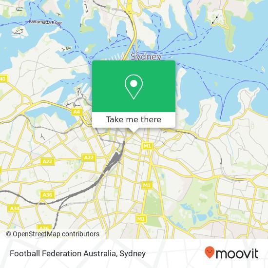 Football Federation Australia map