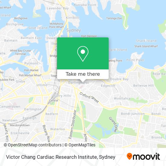 Victor Chang Cardiac Research Institute map