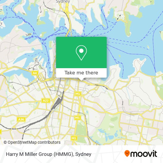 Mapa Harry M Miller Group (HMMG)