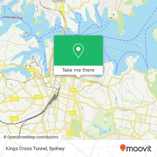 Kings Cross Tunnel map