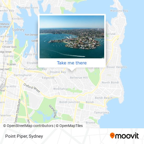 Point Piper map