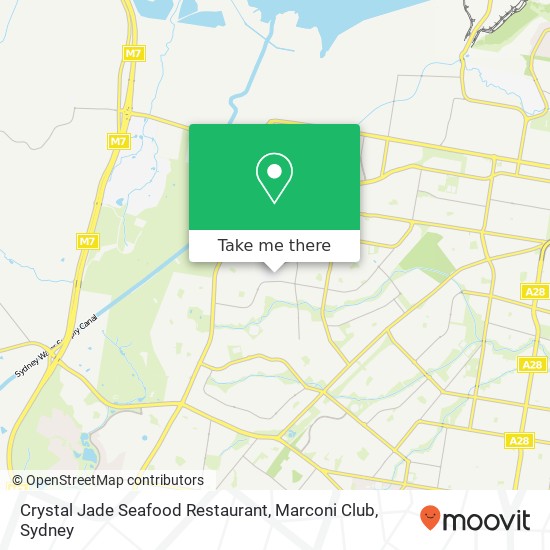 Crystal Jade Seafood Restaurant, Marconi Club map