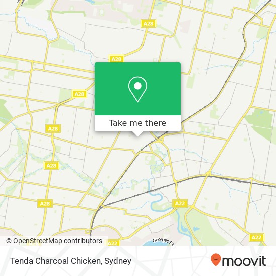 Tenda Charcoal Chicken map