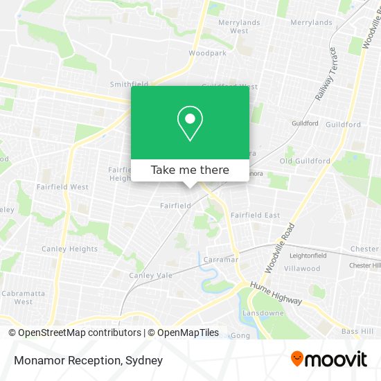 Monamor Reception map