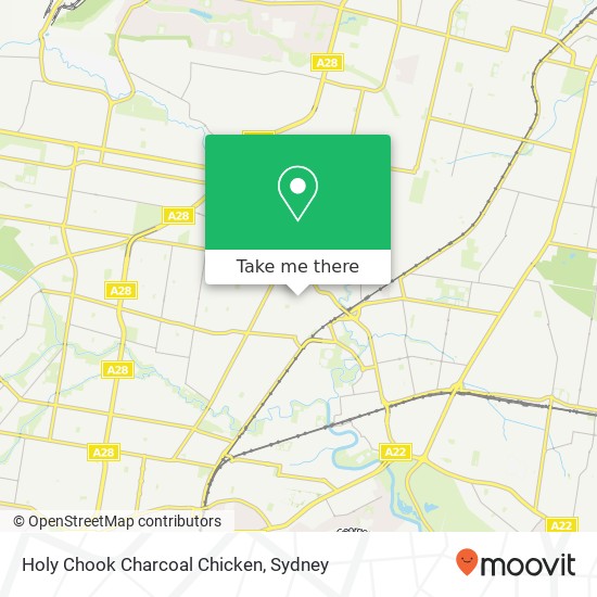 Holy Chook Charcoal Chicken map