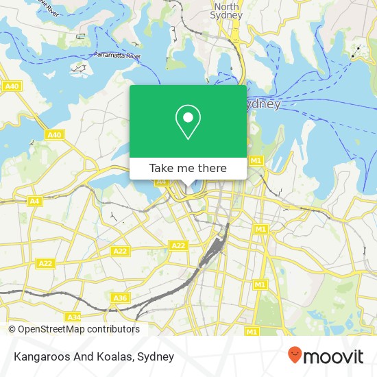 Kangaroos And Koalas map