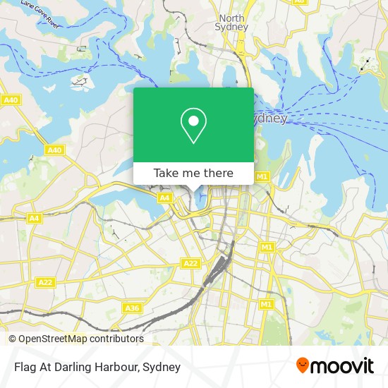 Flag At Darling Harbour map