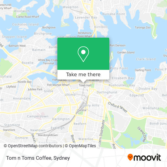 Tom n Toms Coffee map