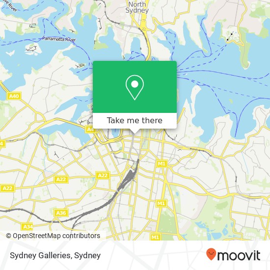 Sydney Galleries map