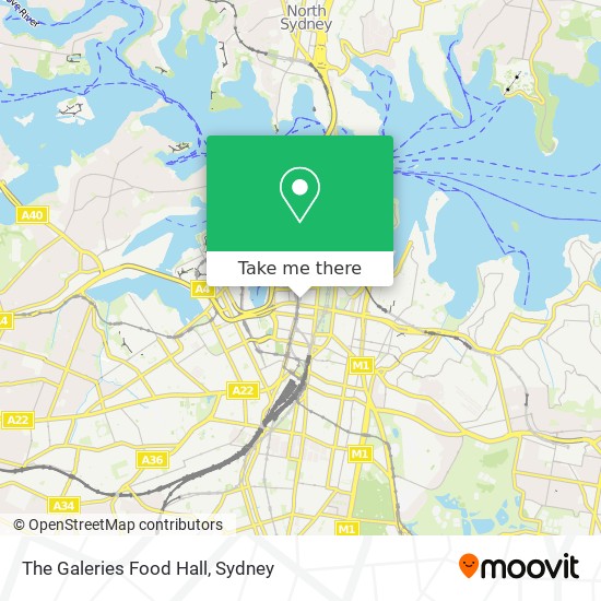 The Galeries Food Hall map