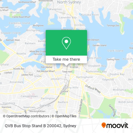 QVB Bus Stop Stand B 200042 map