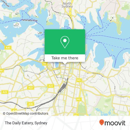 Mapa The Daily Eatery