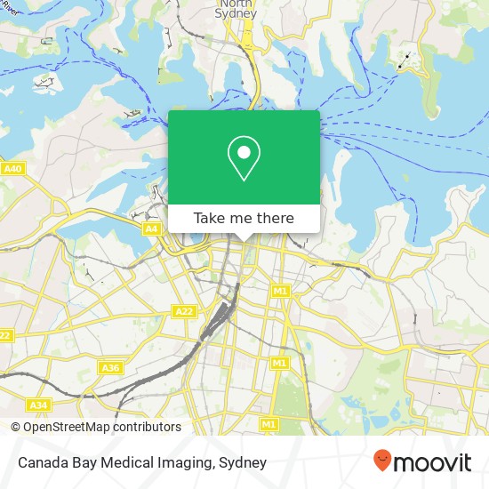 Mapa Canada Bay Medical Imaging