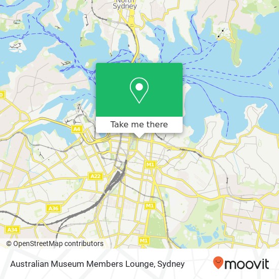 Mapa Australian Museum Members Lounge