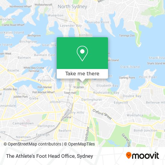 The Athlete's Foot Head Office map