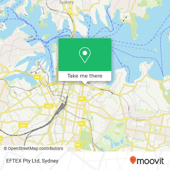 Mapa EFTEX Pty Ltd
