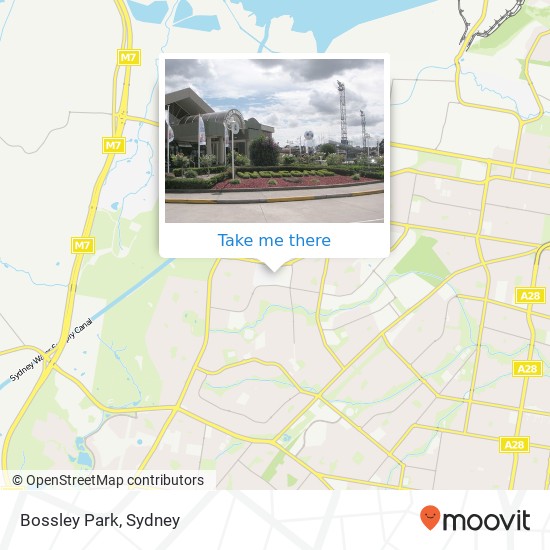 Bossley Park map