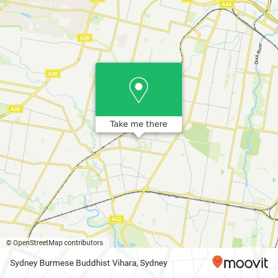 Mapa Sydney Burmese Buddhist Vihara