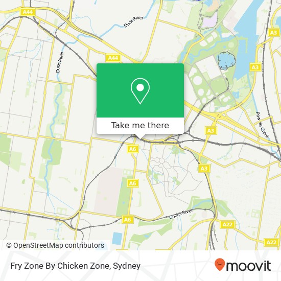 Fry Zone By Chicken Zone map