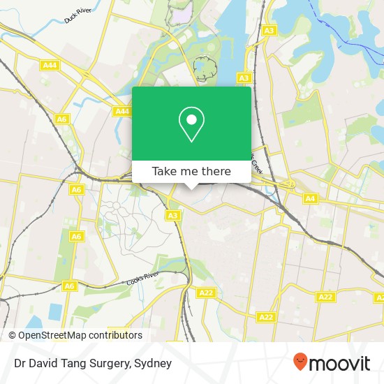 Dr David Tang Surgery map